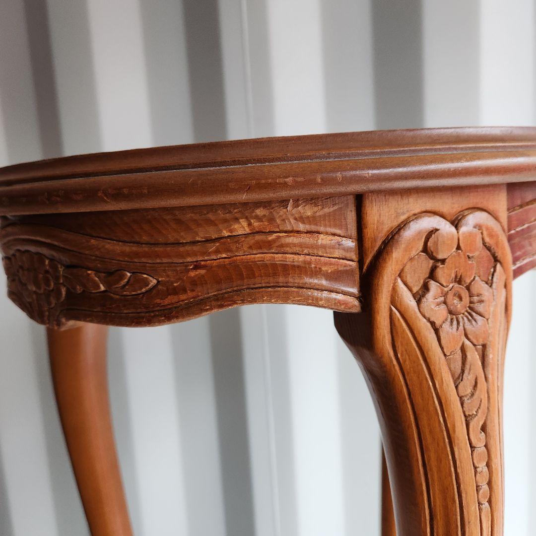 希少　アンティーク　猫脚　コンソールテーブル　サイドテーブル　花台