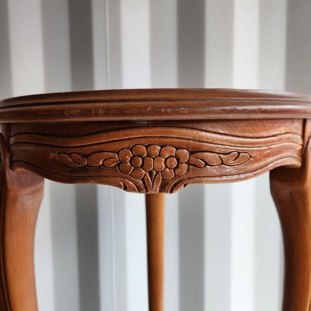 希少　アンティーク　猫脚　コンソールテーブル　サイドテーブル　花台