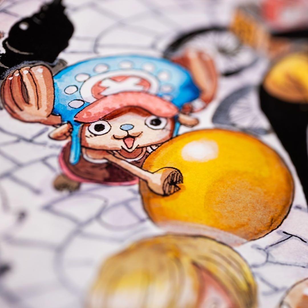 ワンピース　サイン入り複製原画　マンガアート