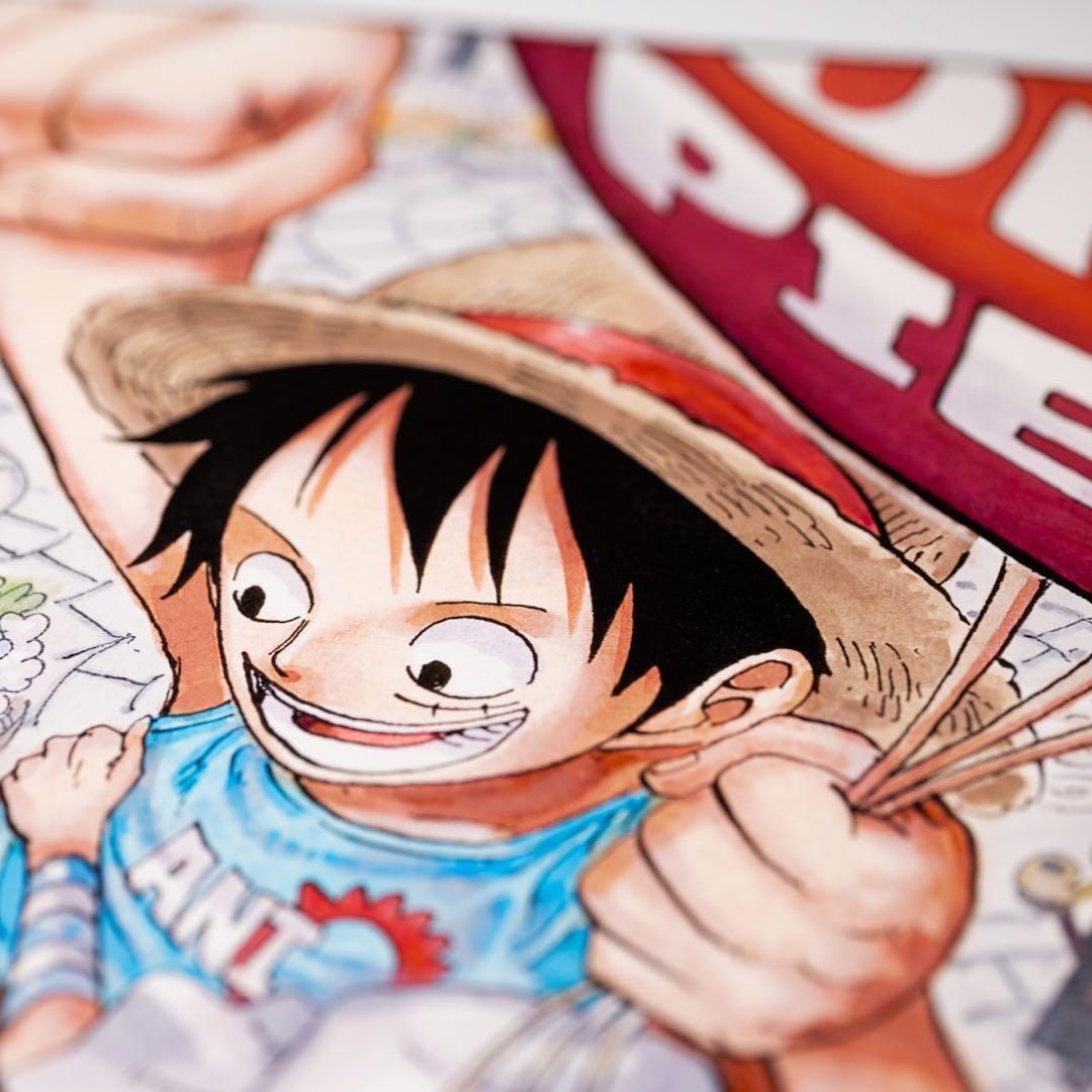 ワンピース　サイン入り複製原画　マンガアート