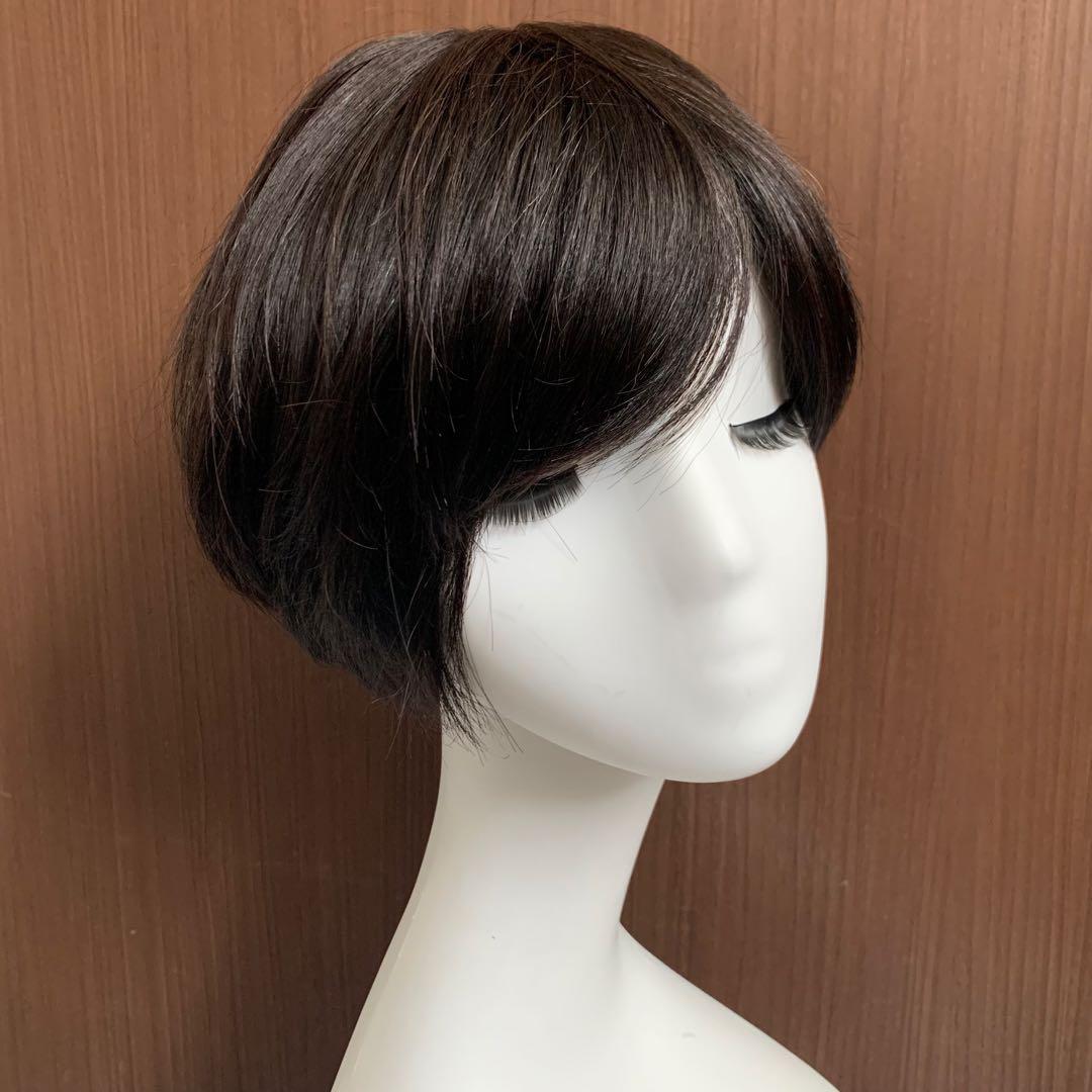 らいぞう様☆気品人毛100% ショートwig ウィッグBZ20