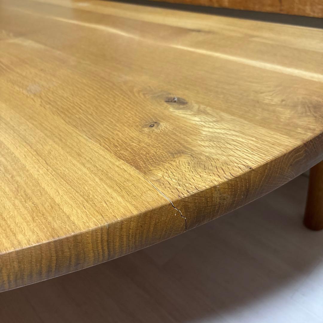 ※出品本日まで！【良品】飛騨産業 森のことば 半円形 リビングテーブル