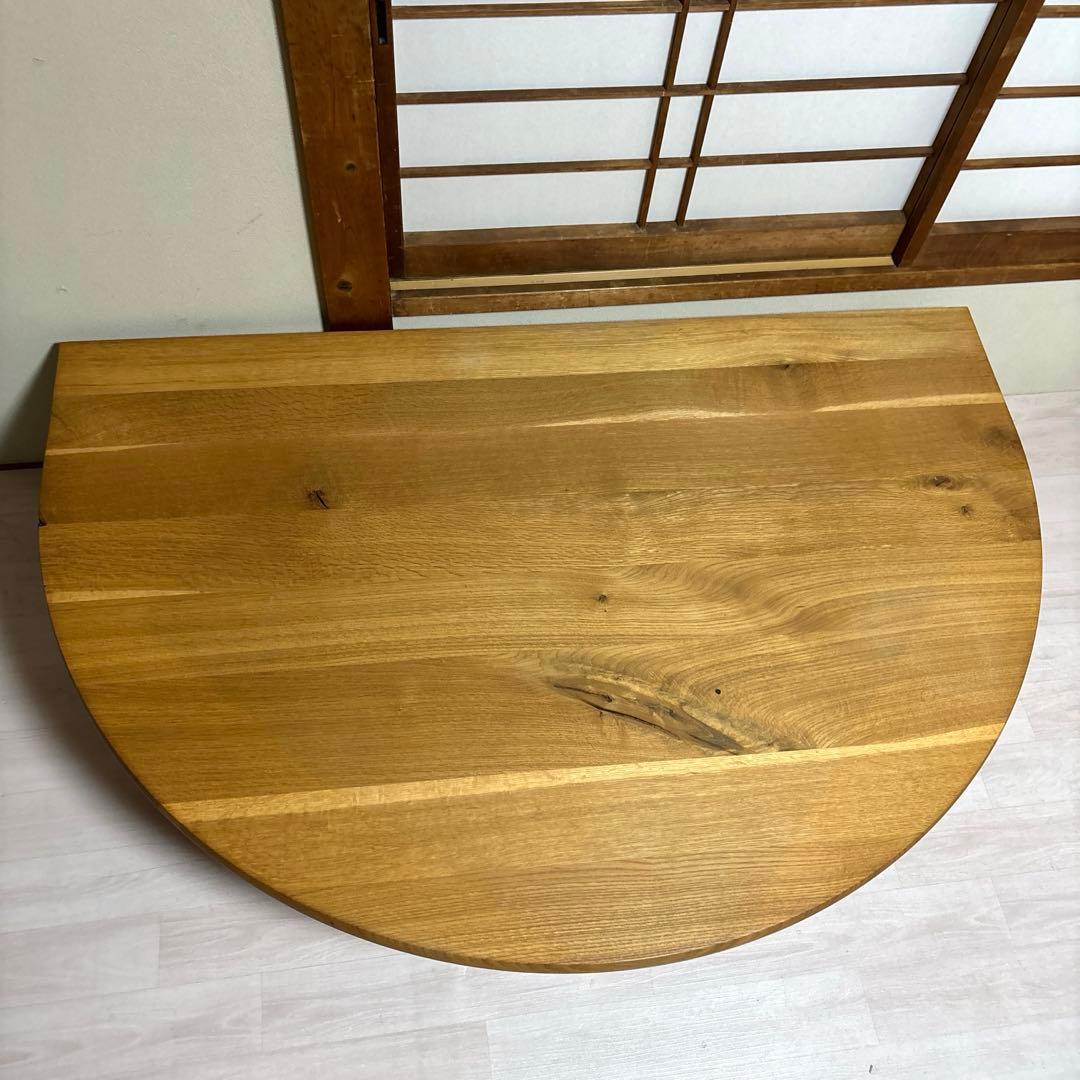 ※出品本日まで！【良品】飛騨産業 森のことば 半円形 リビングテーブル