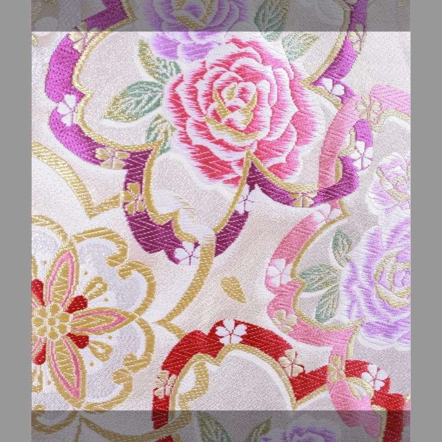 【くみこさま専用】振袖セット　美品　ピンク×黒　バラ　かわいい