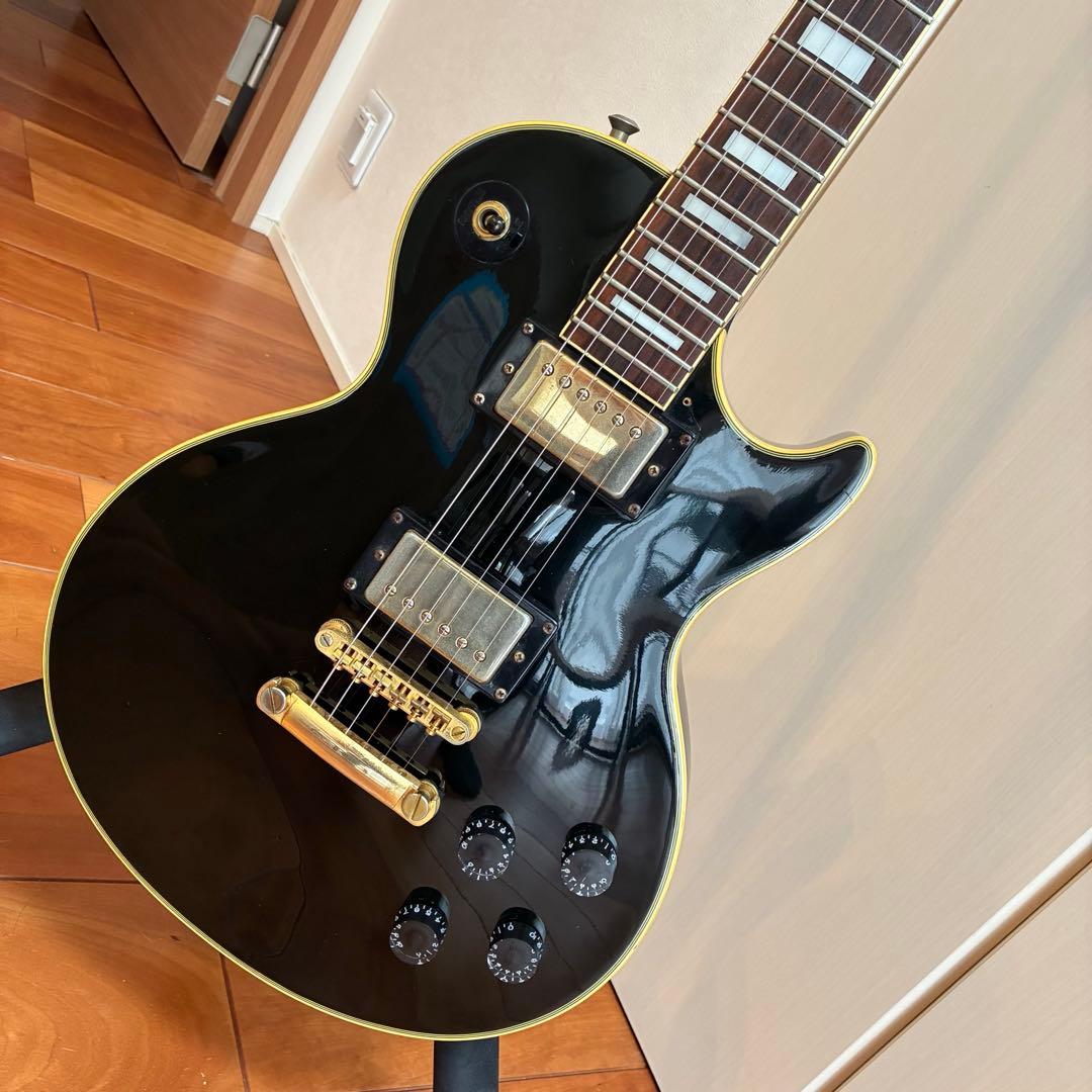 GrassRoots/グラスルーツ レスポールカスタム ブラック ソフトケース付