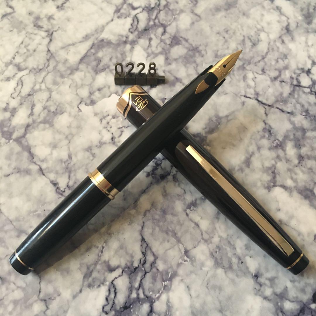 #0228 オーバーホール済み 万年筆 SAILOR ショート21k