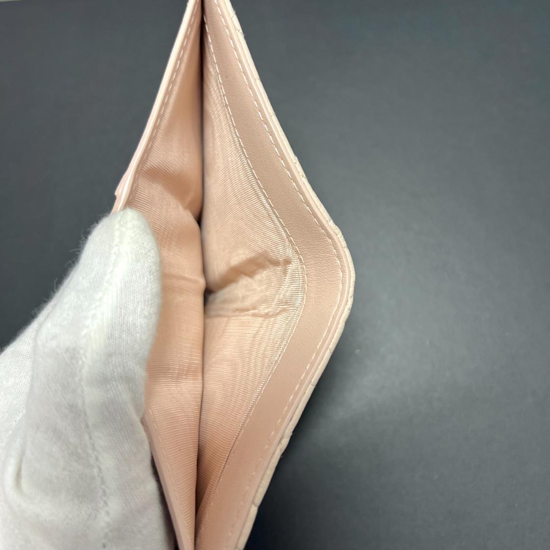 正規品＆極美品‼️ディオール カロ ダリア ウォレット カナージュ 二つ折り財布