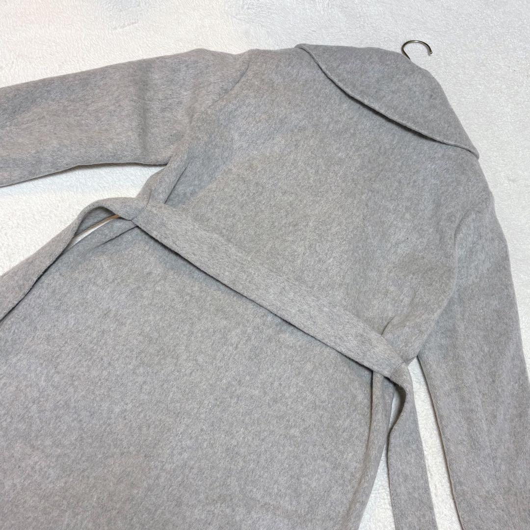 【タグ付新品】フレッドペリー ウールモッサ ベルト付きチェスターコート グレー