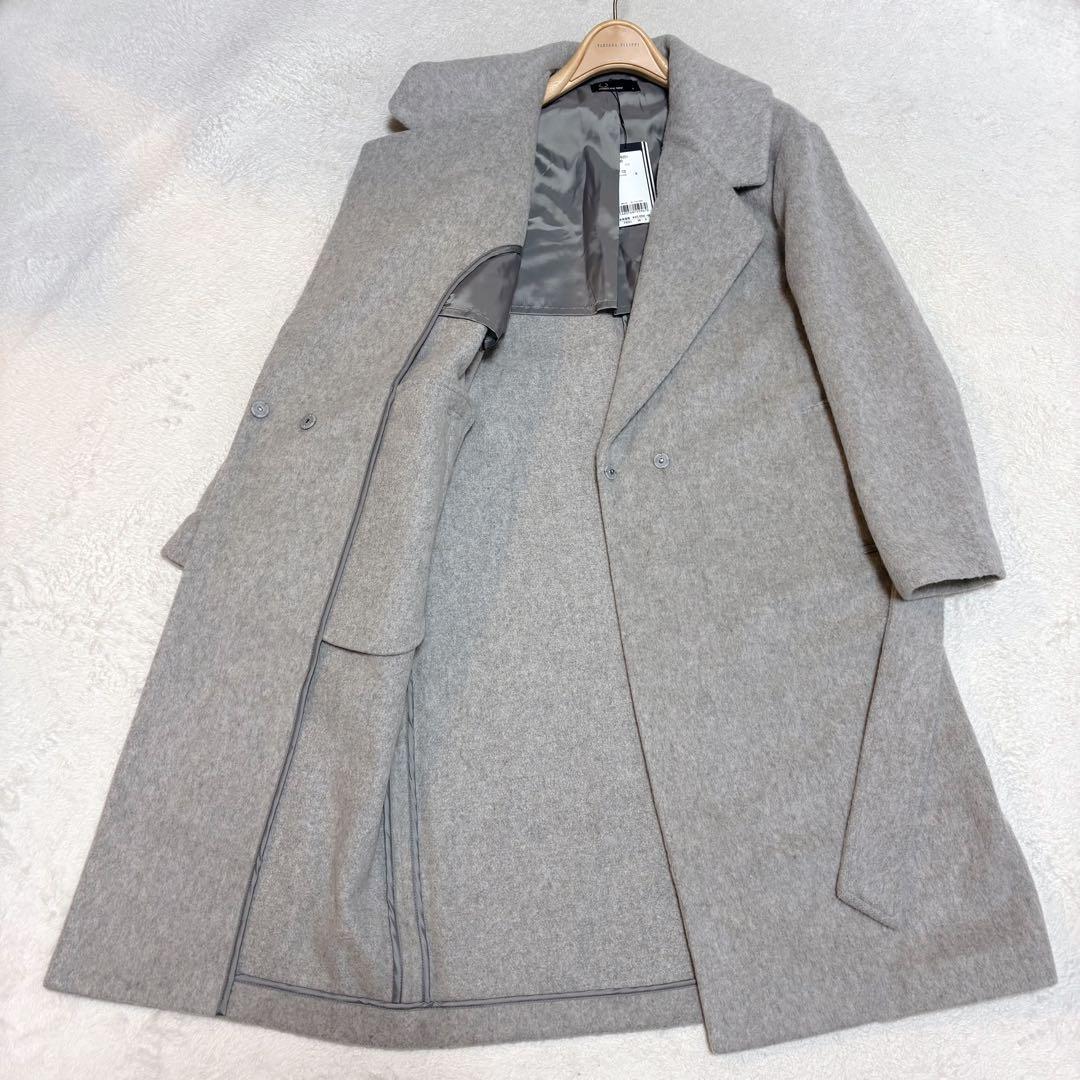 【タグ付新品】フレッドペリー ウールモッサ ベルト付きチェスターコート グレー