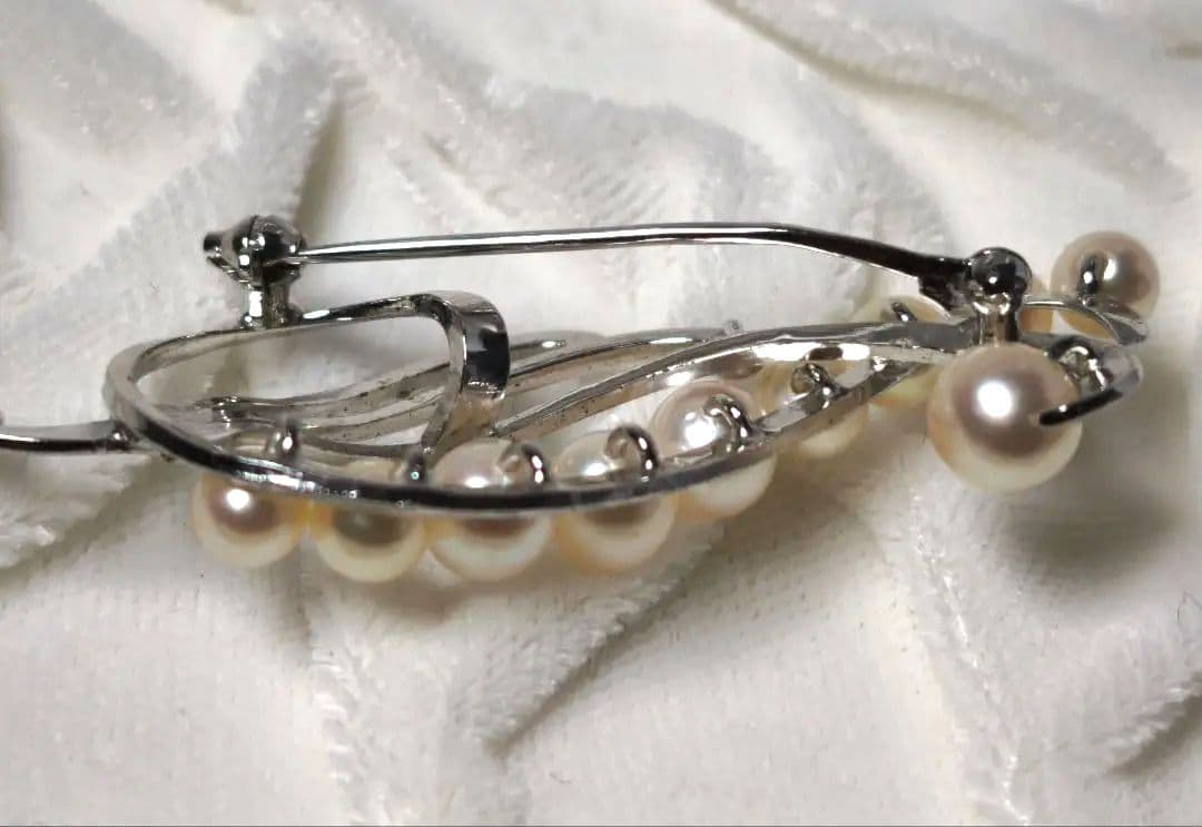 【美品 最高級!!】ミキモト ブローチ パール 本真珠 フォーマル 皇室御用達