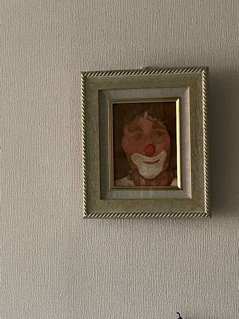 油彩画　ピエロ　原画