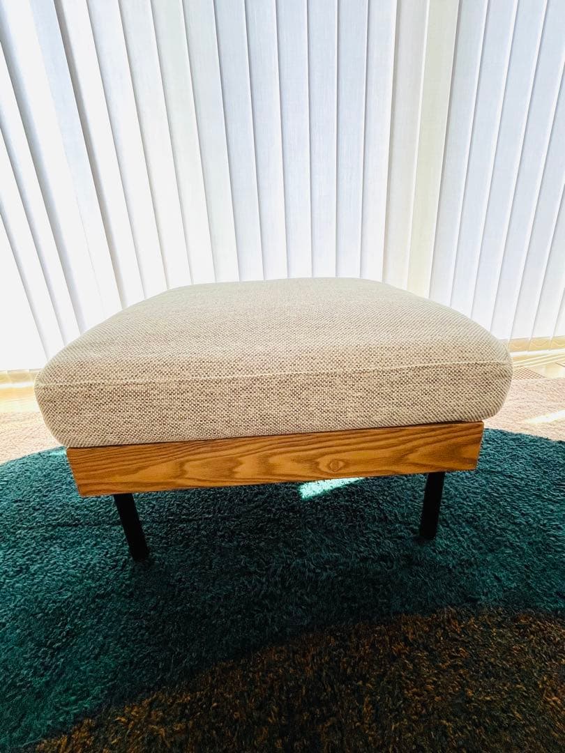 【美品】unico TREL(トレル)カバーリングオットマン