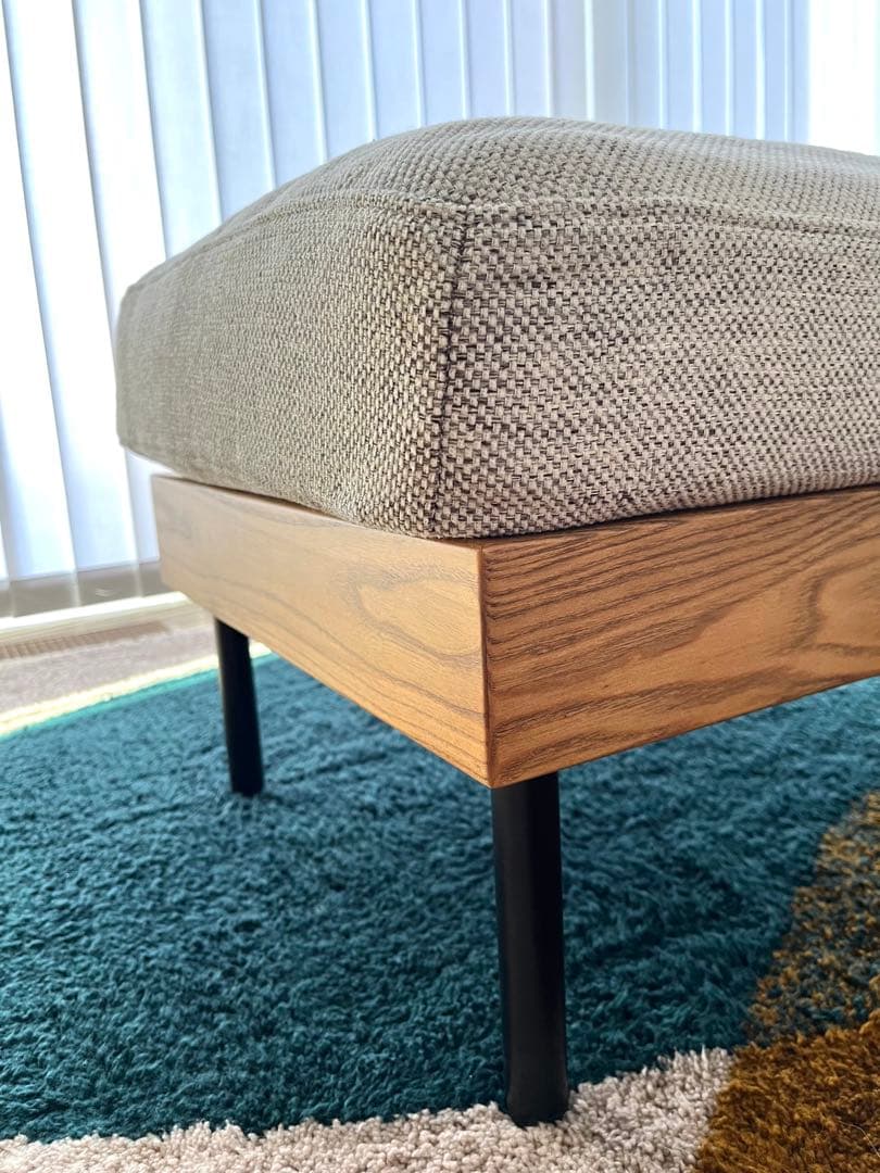 【美品】unico TREL(トレル)カバーリングオットマン