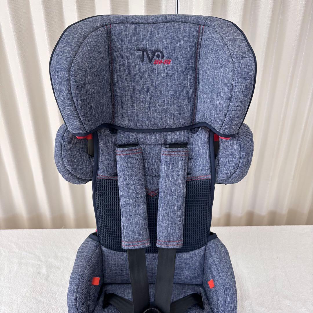 クリーニング済☆美品☆日本育児　トラベルベストEC　FIX　ISOFIX　デニム