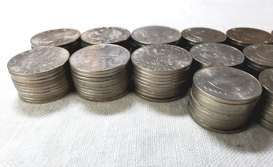 外貨　オーストリアシリング　　外国　海外　古銭　硬貨　貨幣　ユーロ　ドイツ