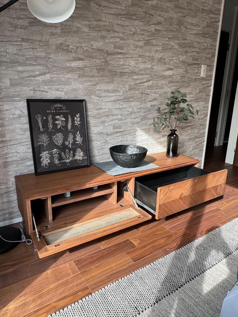 モデル展示 未使用品 TVボード 関家具 W1500 ウォールナット 北欧