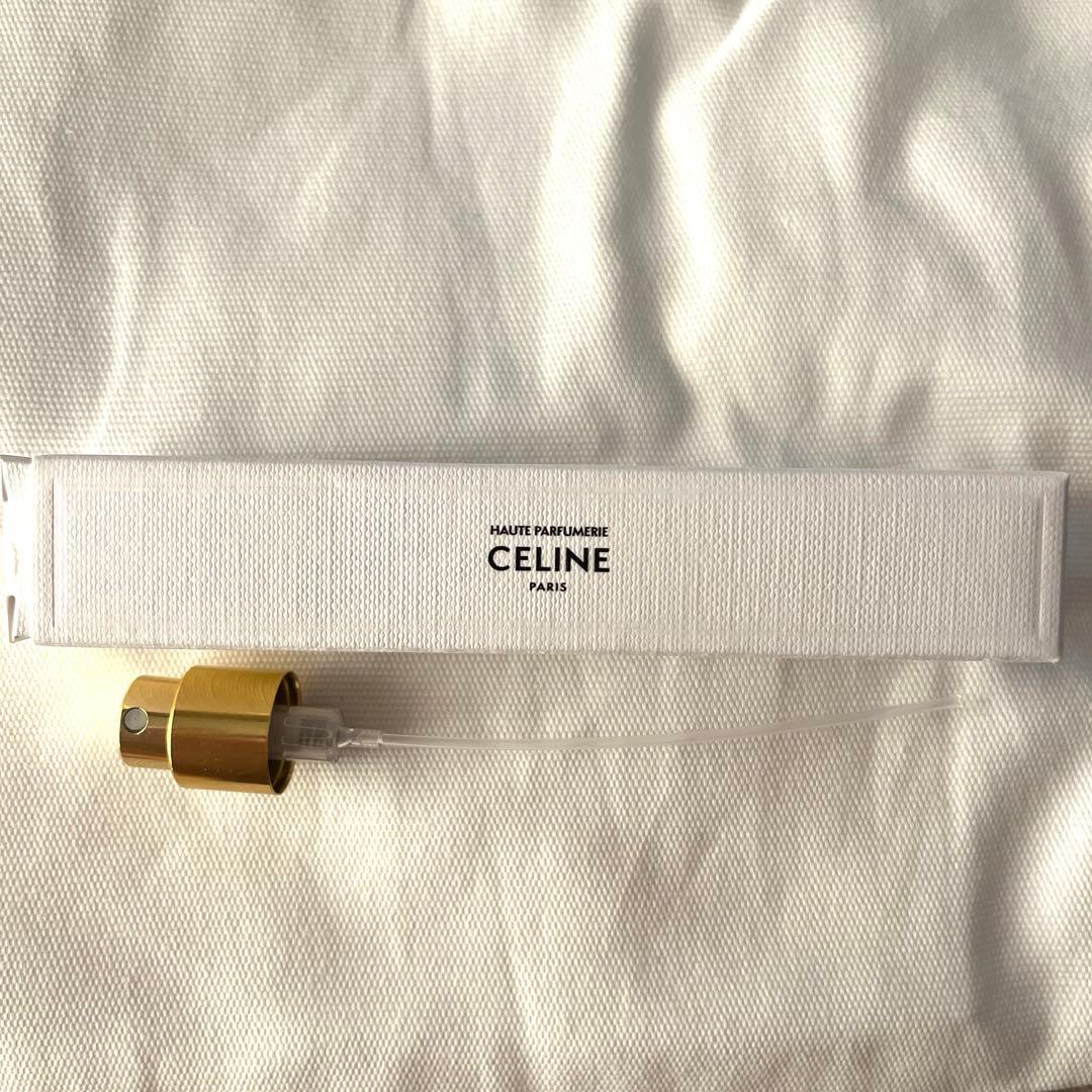 CELINE セリーヌ オードパルファム トラベルスプレーケース！金 ゴールド