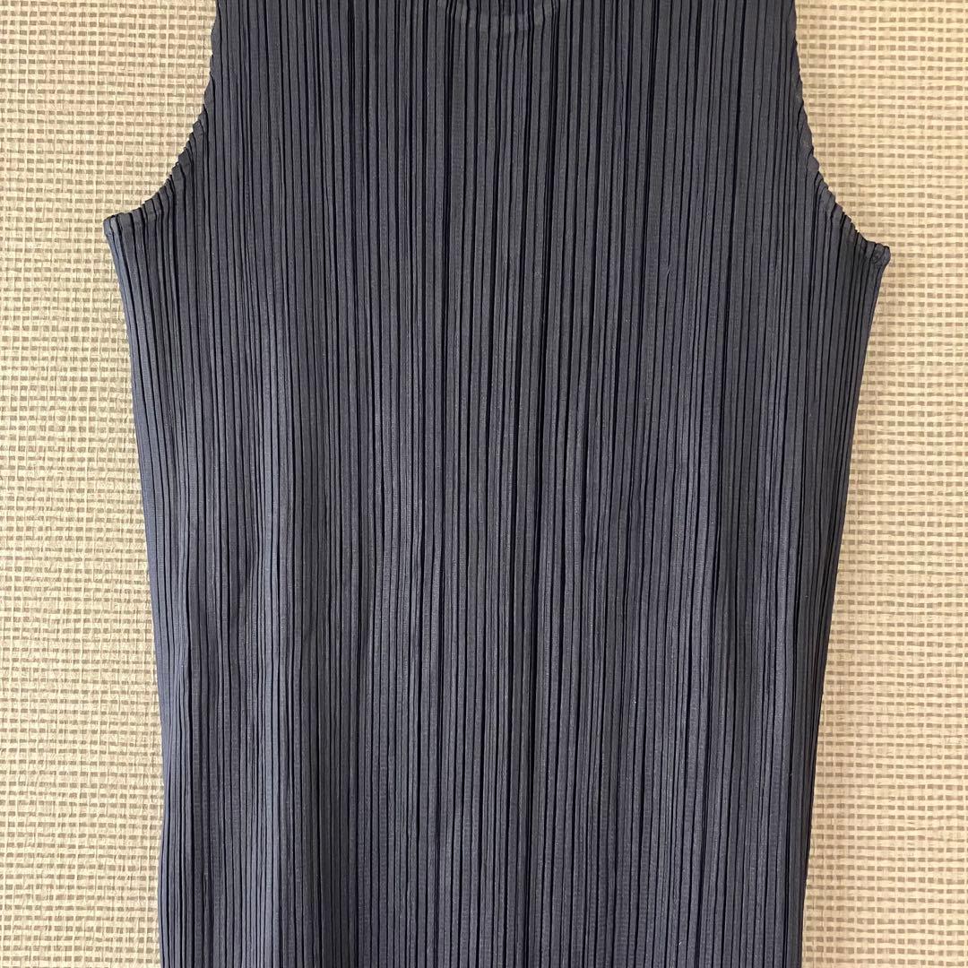 プリーツプリーズ　サイズ4 タンクトップ　ネイビー