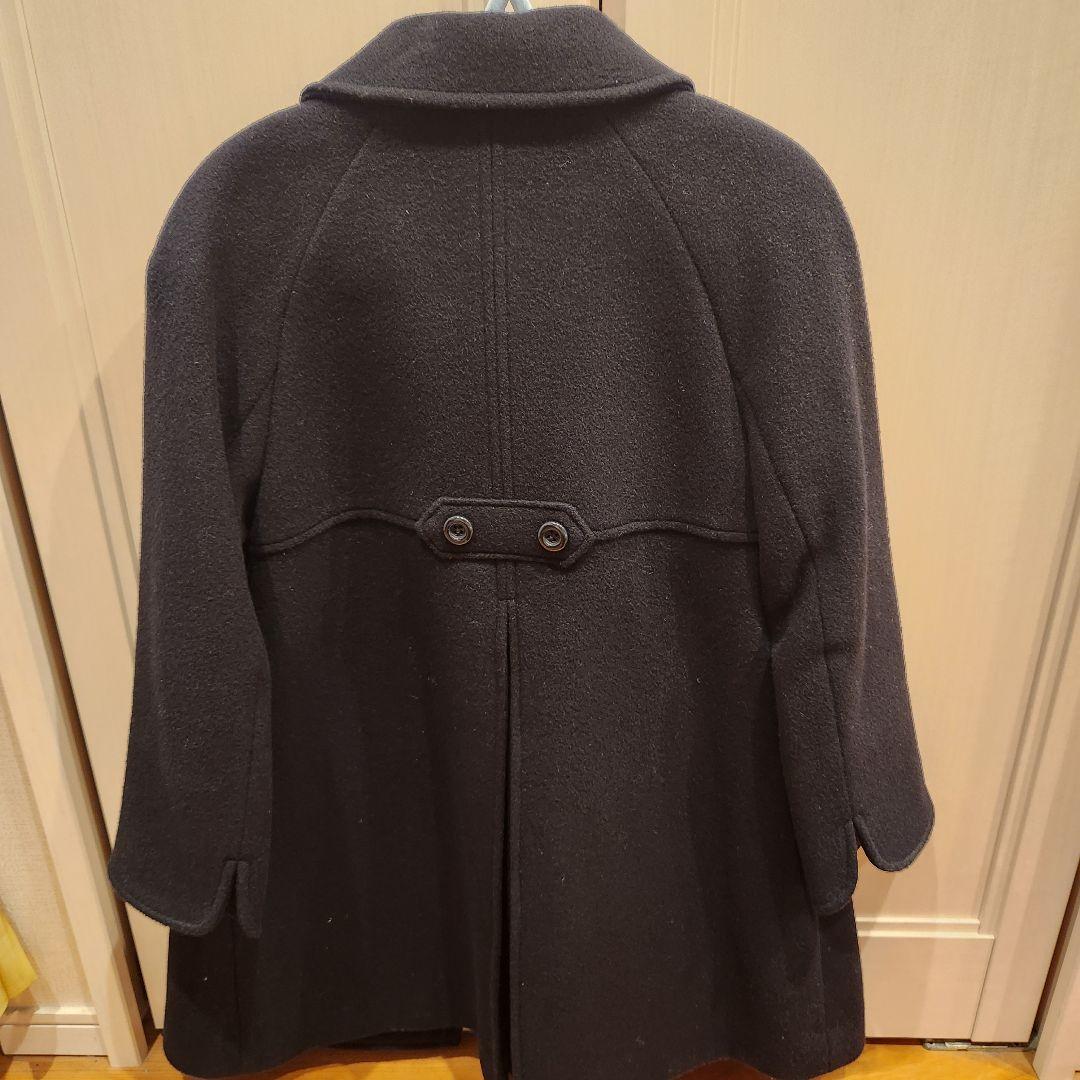 KUMIKYOKU ダークネイビー ウールスクールコート 120