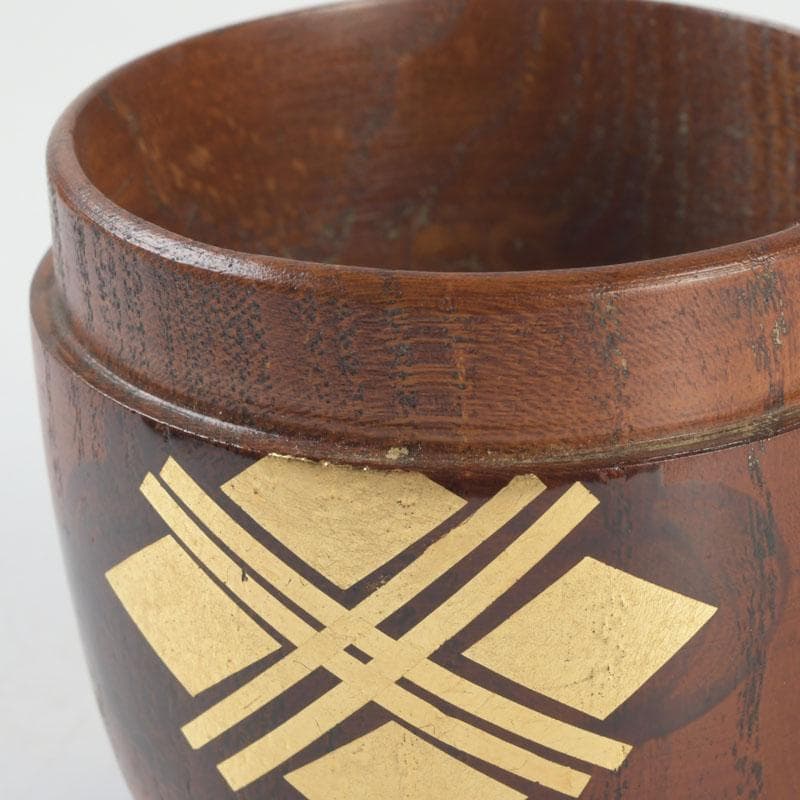 茶道具　秀衝塗　翁知屋　桑棗　共布共箱　V　9636