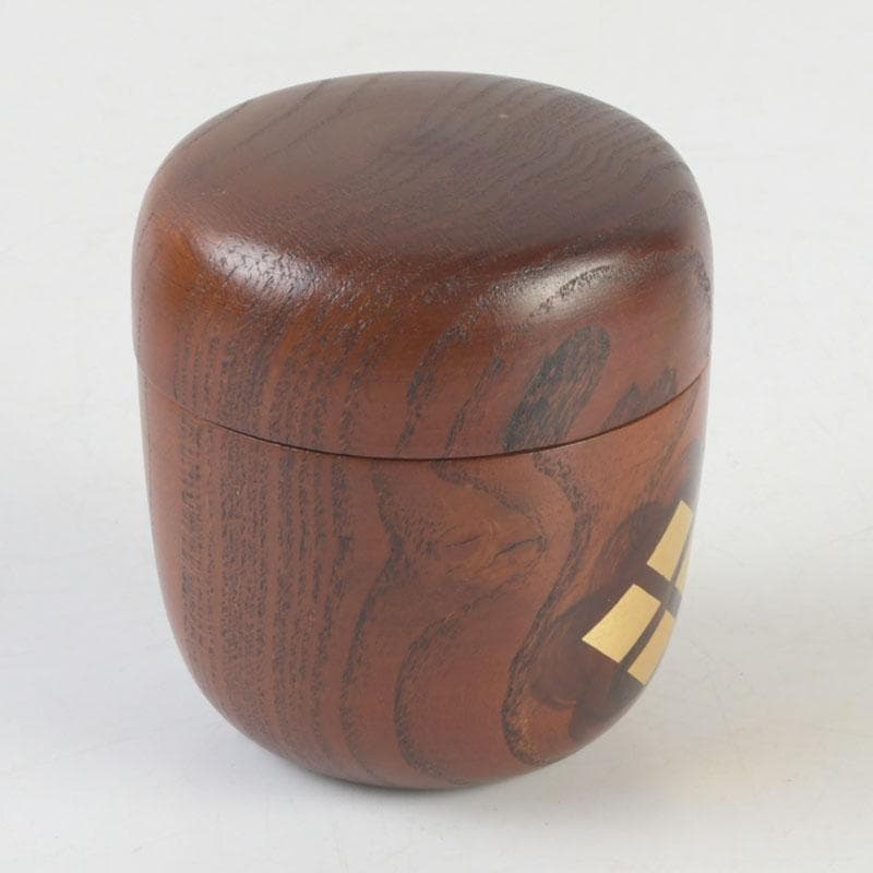 茶道具　秀衝塗　翁知屋　桑棗　共布共箱　V　9636