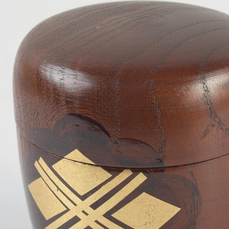 茶道具　秀衝塗　翁知屋　桑棗　共布共箱　V　9636