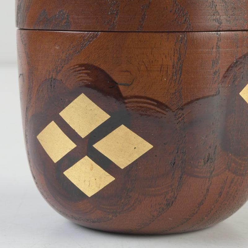 茶道具　秀衝塗　翁知屋　桑棗　共布共箱　V　9636