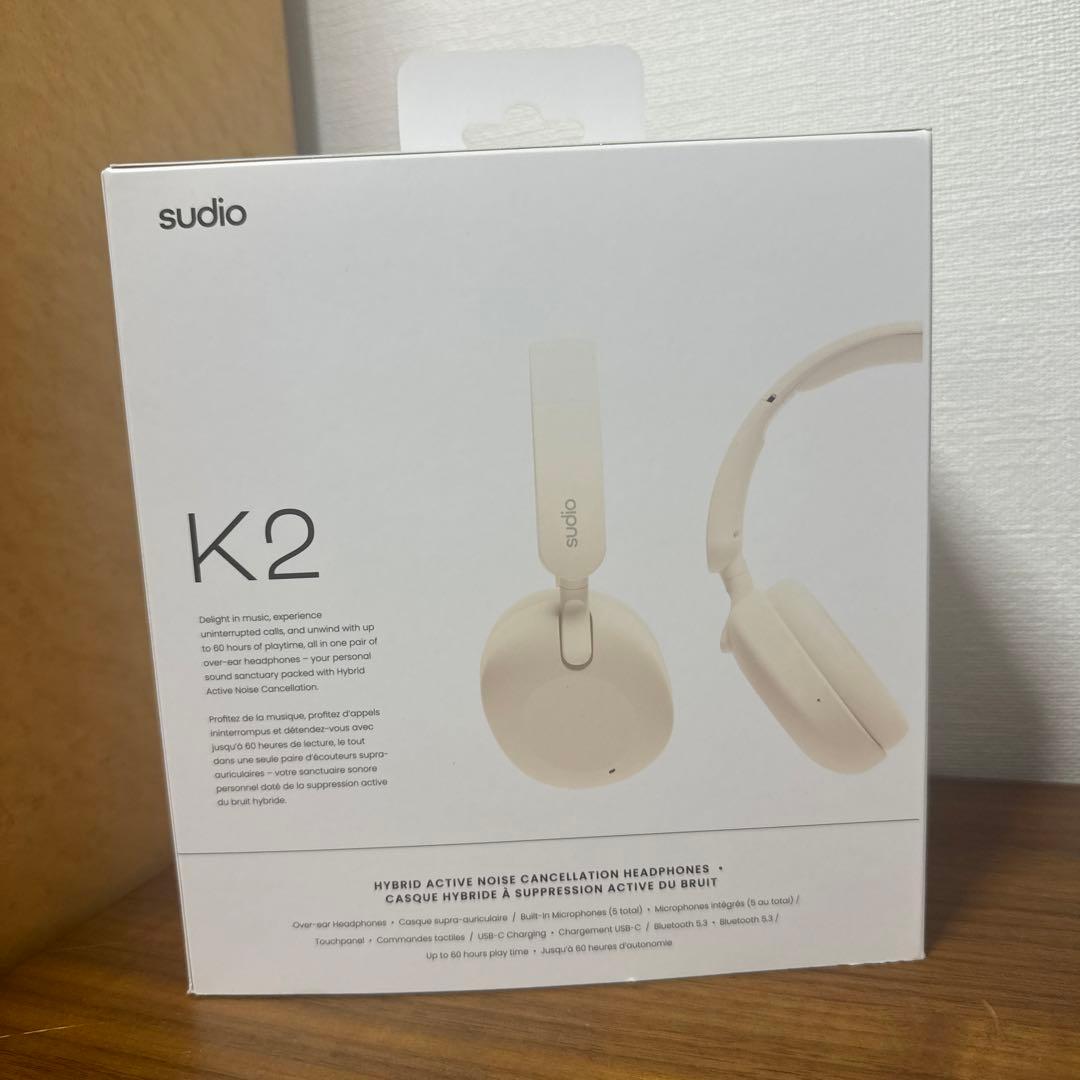 sudio K2 ワイヤレスヘッドフォン アイボリー　ホワイト