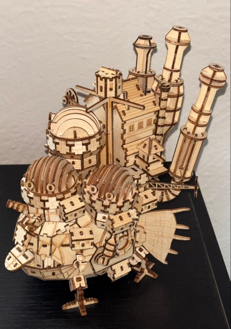 【完成品】ハウルの動く城3Dウッドパズル