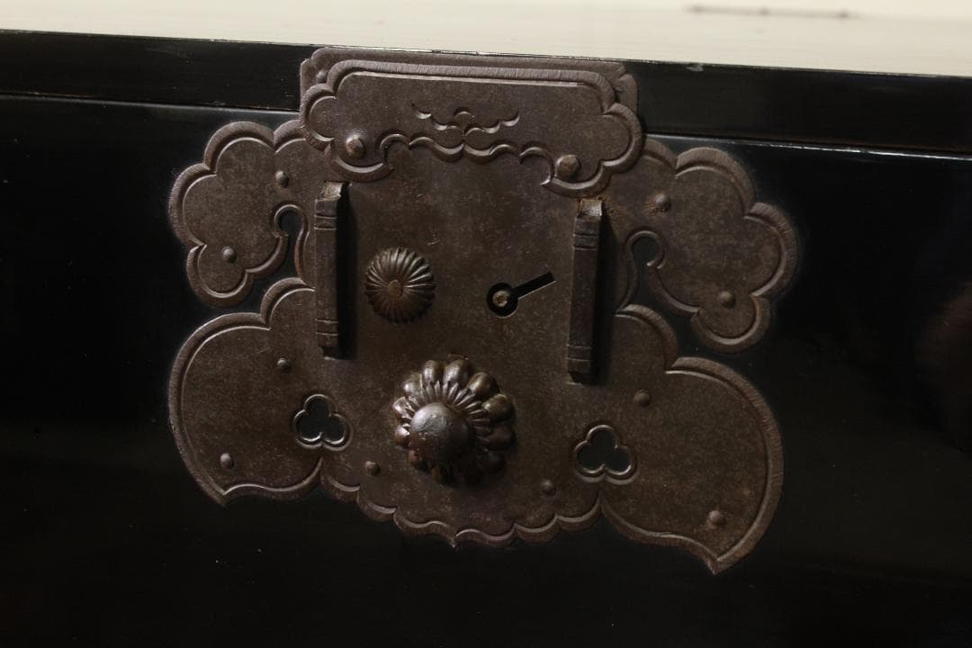 兜金具！庄内箪笥 古家具/古民家/時代箪笥/チェスト/和家具/古道具/古民具