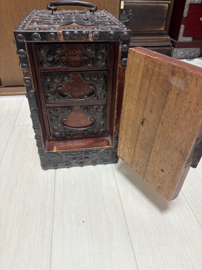 船箪笥　手持箪笥　小箪笥　銭箱　帳場箪笥