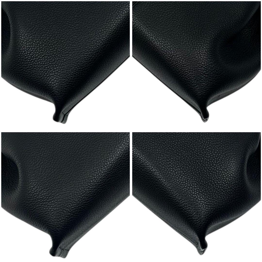 美品 POLENE Numéro Neuf ハンドバッグ 2way レザー 黒