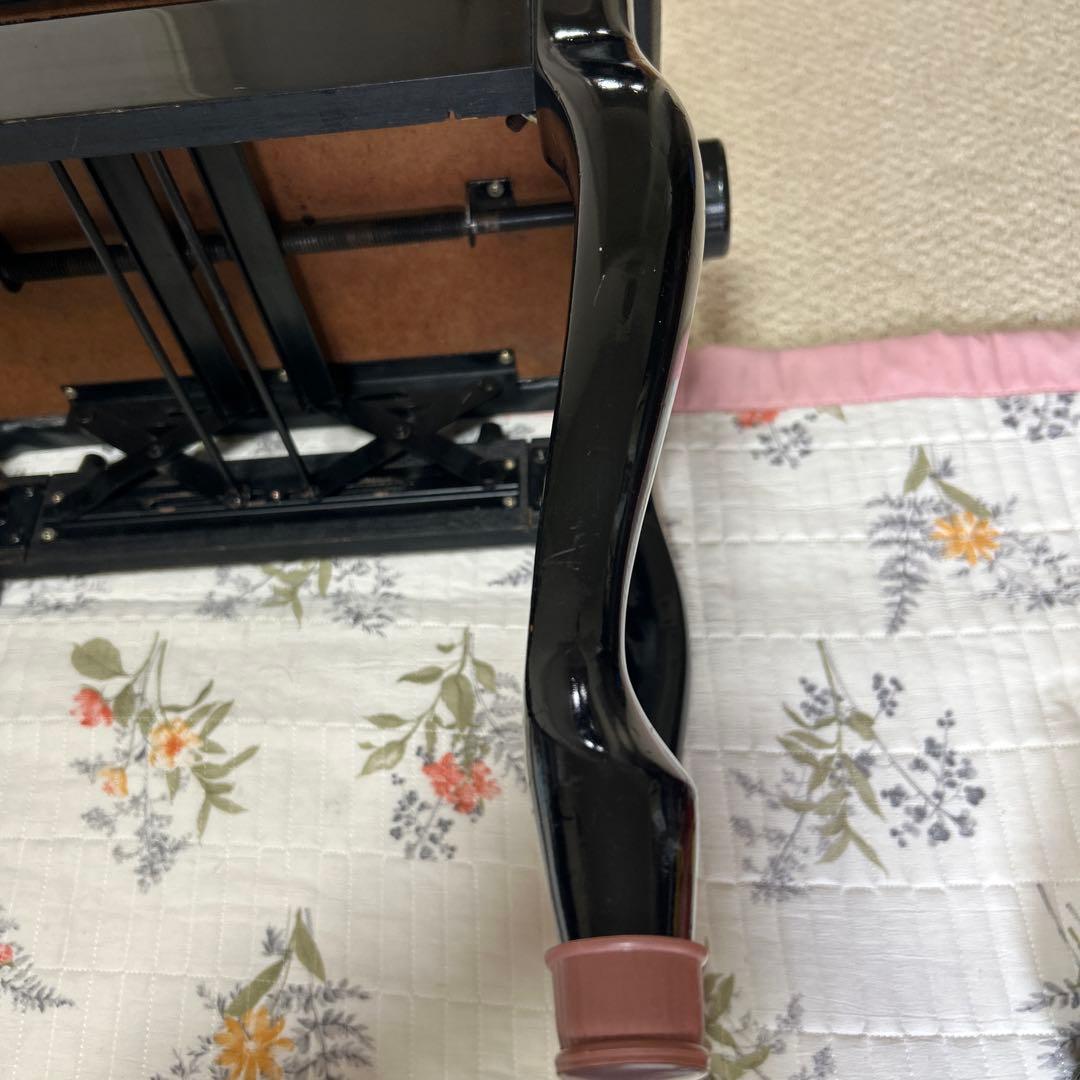 レトロ猫足ピアノ椅子