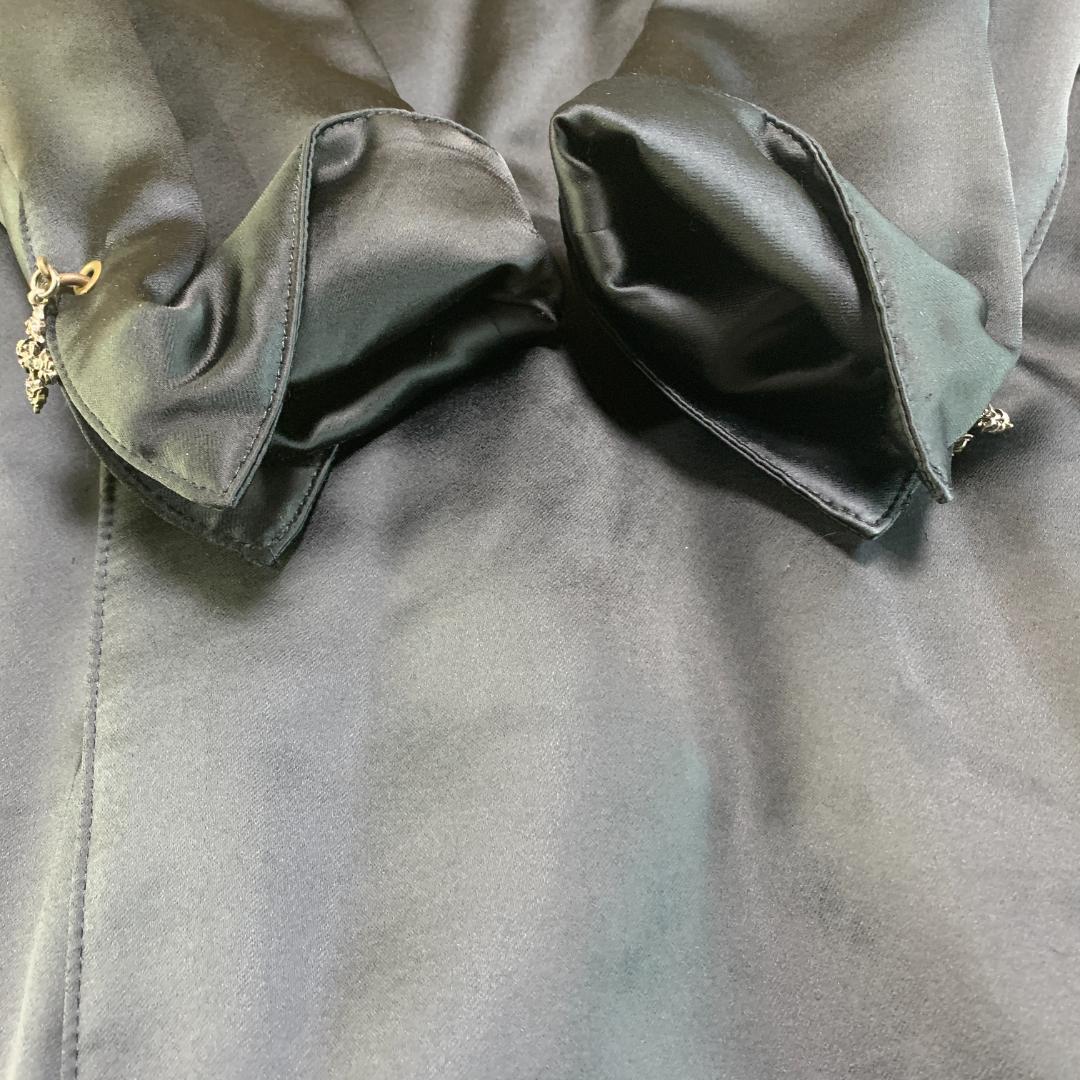 LUNA MATTINO ルナマティーノ ロングコート ベルト 黒 M 古着