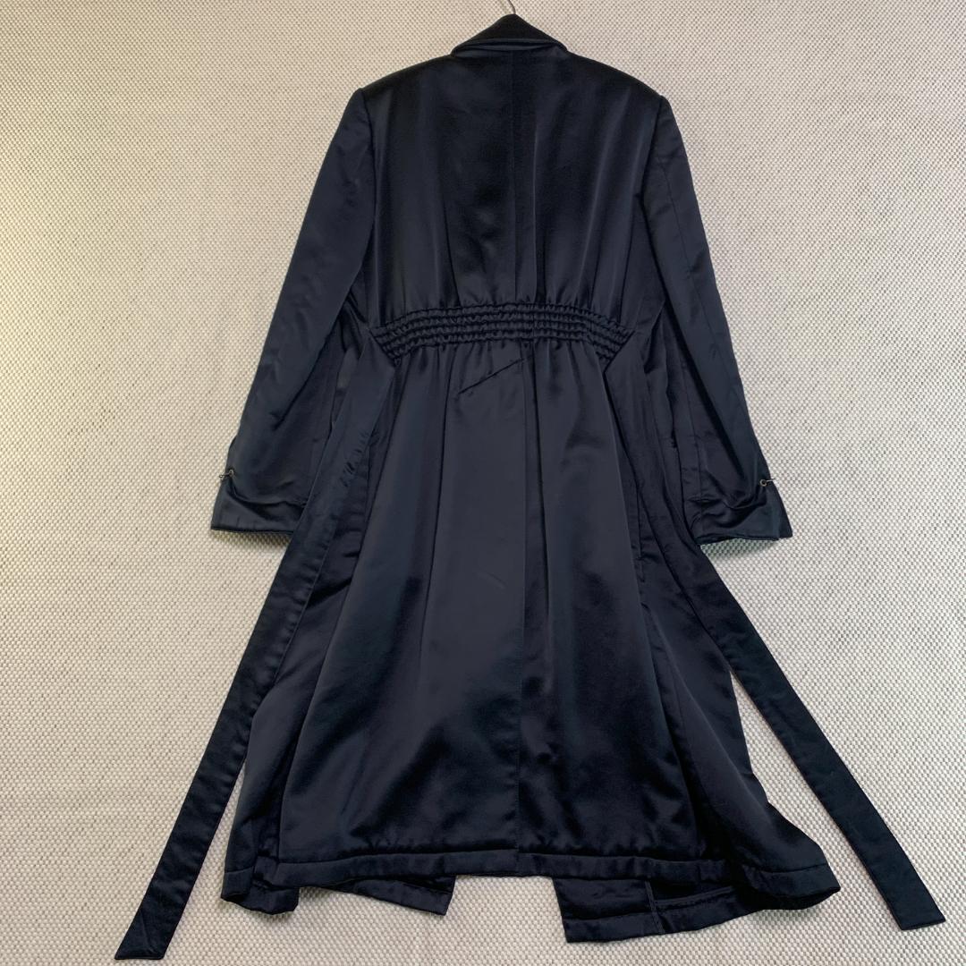 LUNA MATTINO ルナマティーノ ロングコート ベルト 黒 M 古着