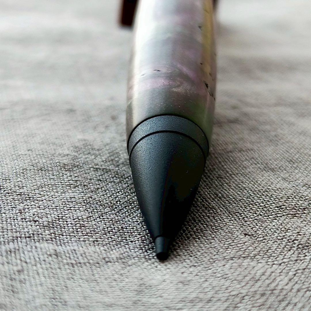 【紫翠】　スタビライズドウッド　木軸シャープペン　0.5mm　ブラック