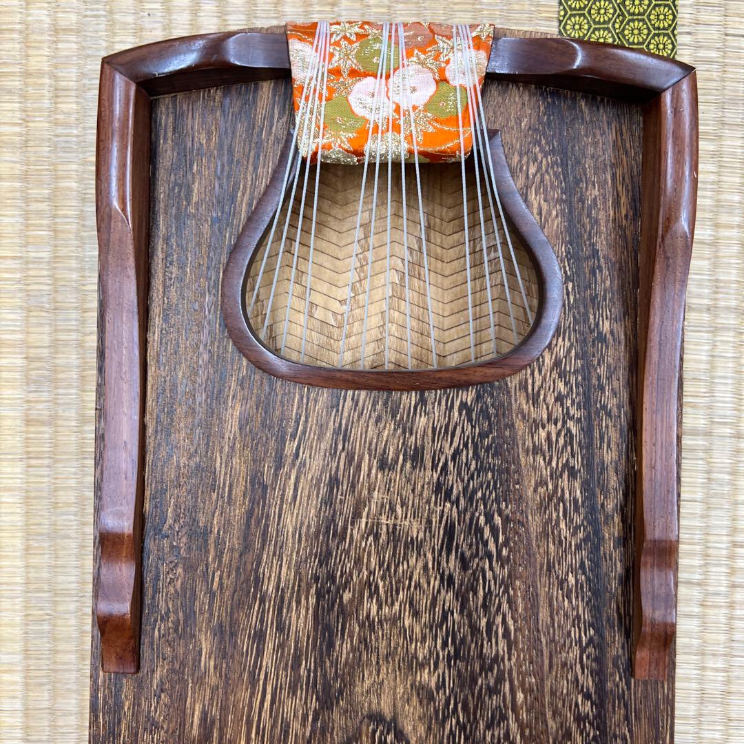 在銘　金蒔絵　綾杉　琴　ケース付　全長約183㎝　東な7-1207☆2F