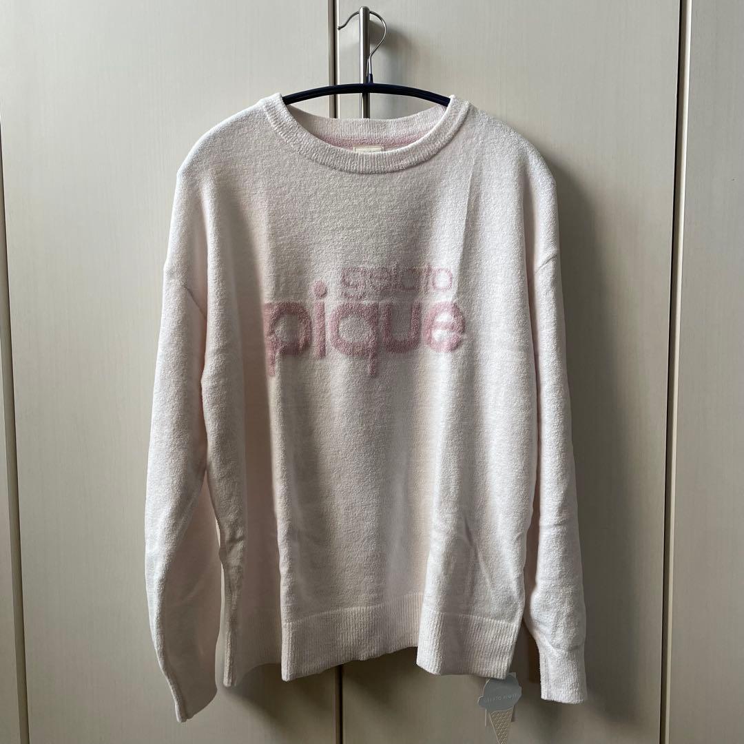 【ピンク】ジェラートピケ ロゴジャガードプルオーバー&ショートパンツセット