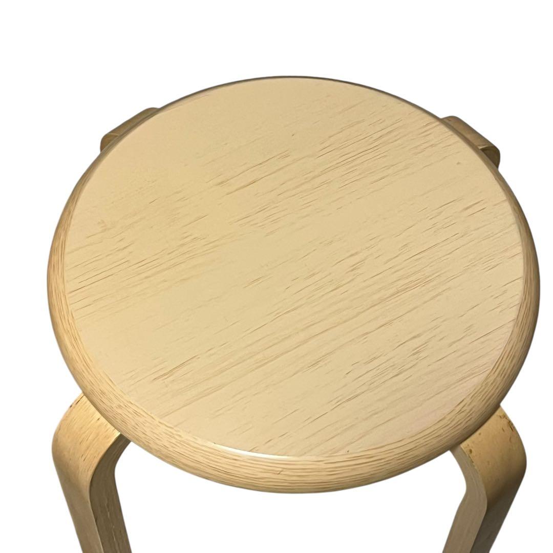 木製曲木チェア スツール スタッキング ナチュラル 4脚セット　不二貿易