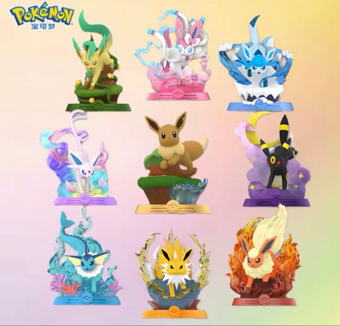 ポケモン フィギュア イーブイ ブラッキー グレイシア など9体セット