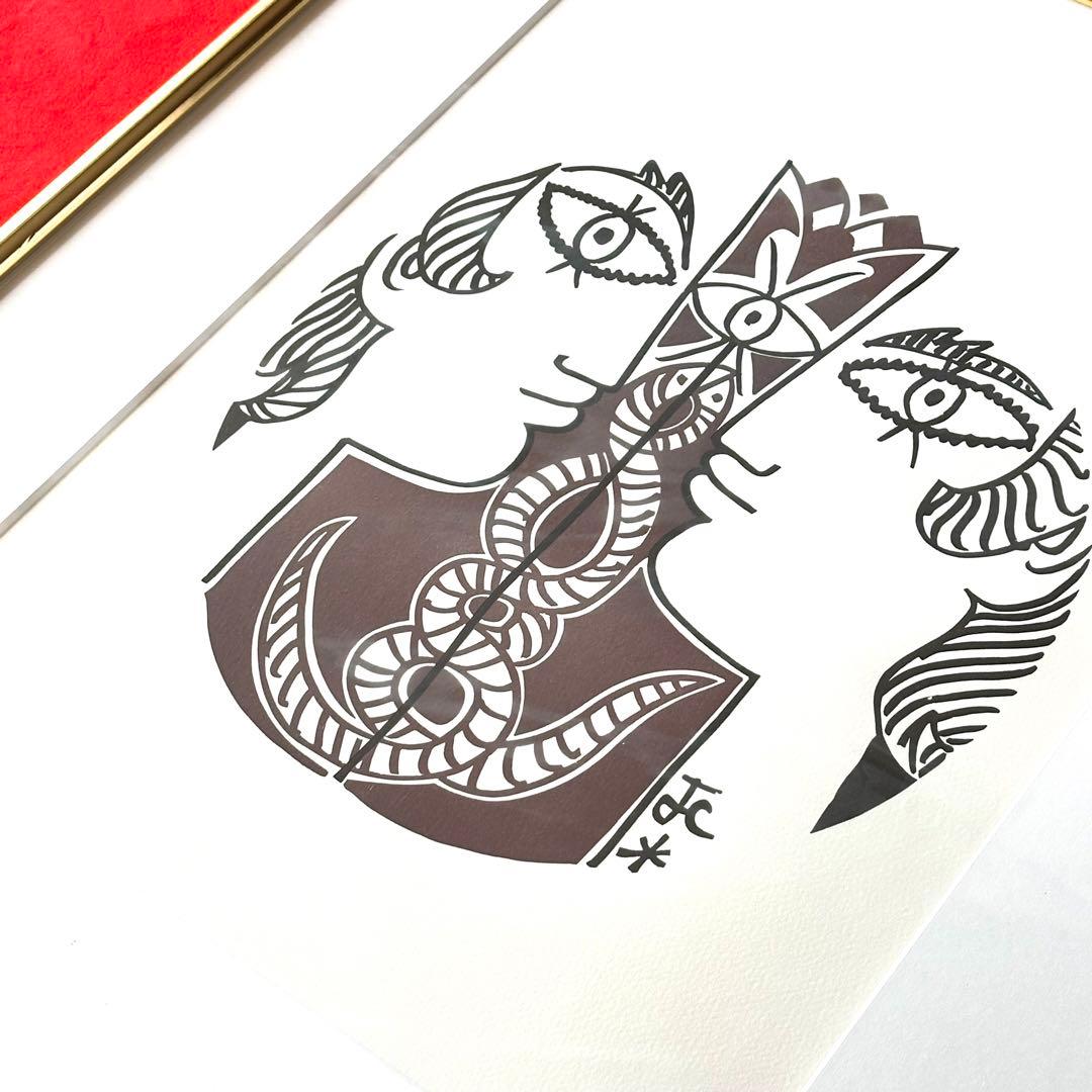 2209様感謝‼️真作ジャン・コクトー『都市伝説-恋人たち』鉛筆署名　降誕祭