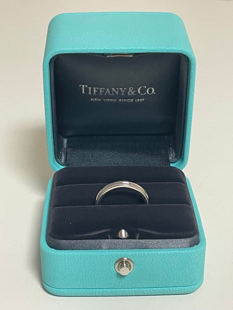 【おすすめ・希少・美品】　ティファニー　ミルグレイン　プラチナ　リング　11号