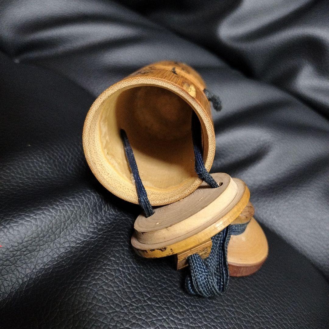 種田山頭火 竹筒 印籠 古美術 アンティーク 骨董