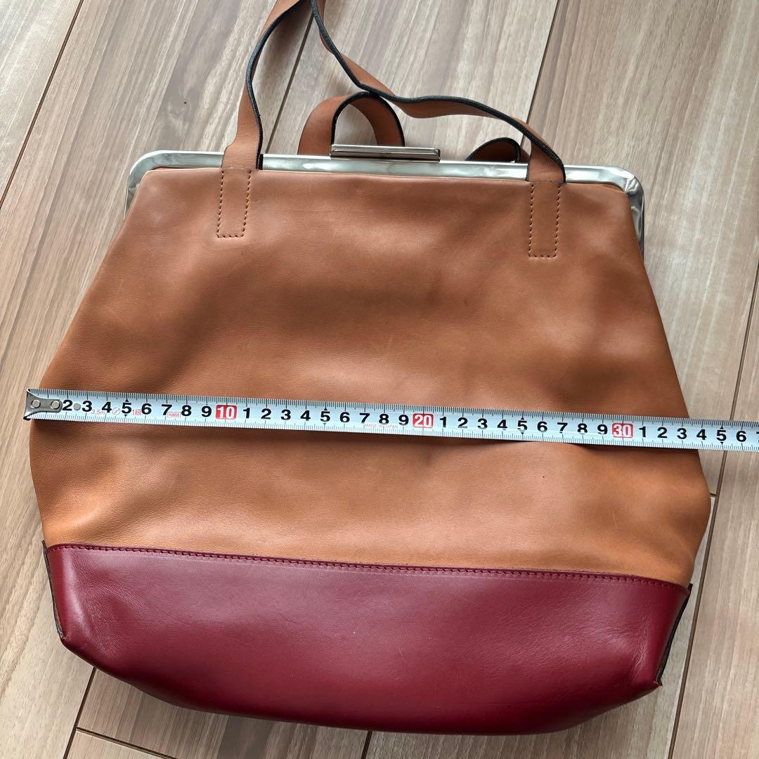 MARN I ブラウンワインレッド バッグ