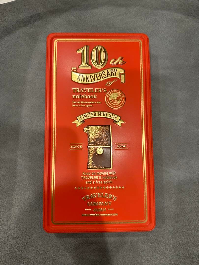 トラベラーズノート 10周年記念 限定品　赤