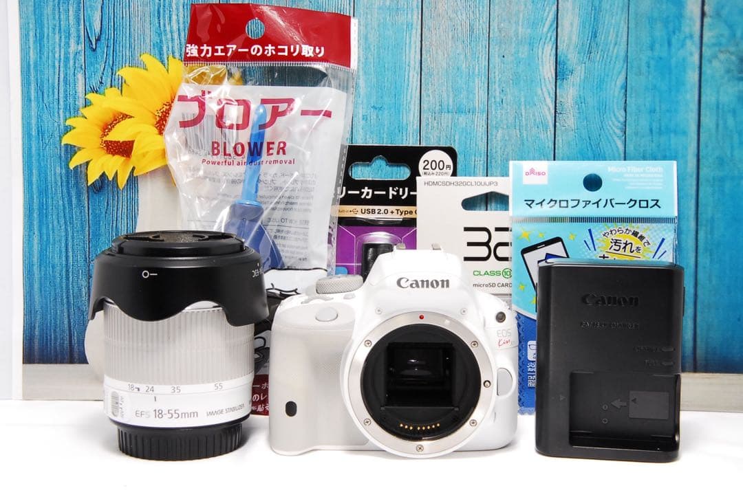 【ショット数700回】Canon EOS kiss X7 ホワイト スマホ転