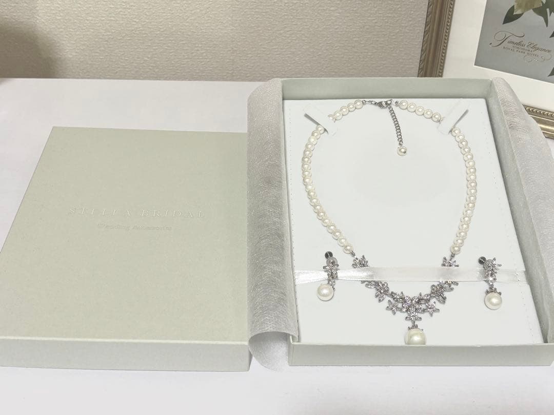 STELLA BRIDAL ネックレス&イヤリングセット