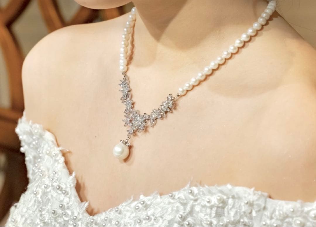 STELLA BRIDAL ネックレス&イヤリングセット