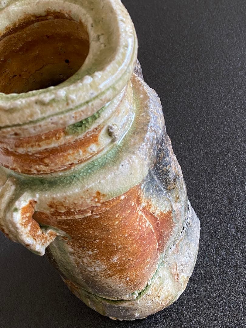信楽焼　花瓶　花器　花入　井村侊生　　#3403