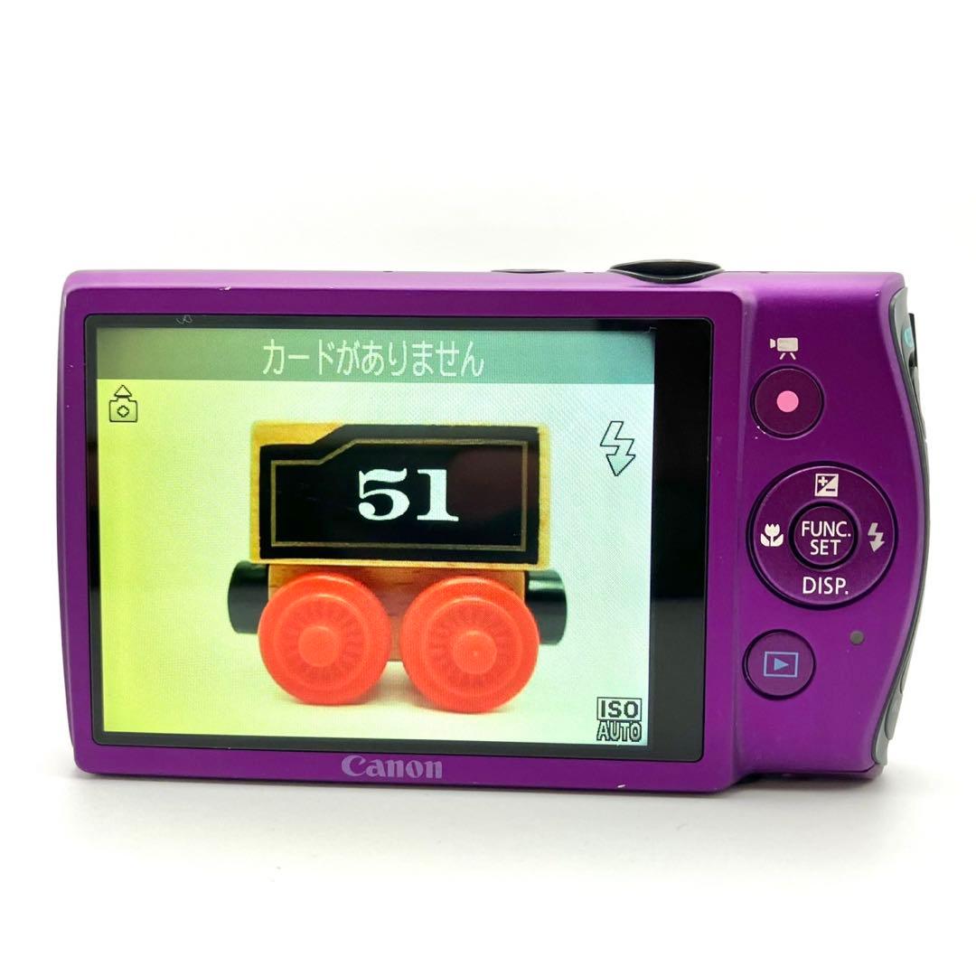 【動作品】Canon IXY 600F パープル コンデジ デジカメ 充電器付